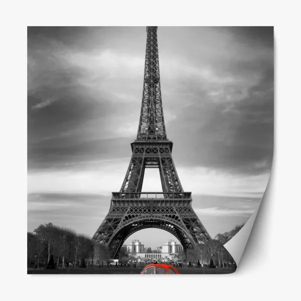 Naklejka repozycjonowalna intensywny fioletowy 3d wir wstęg – Wallissimo®