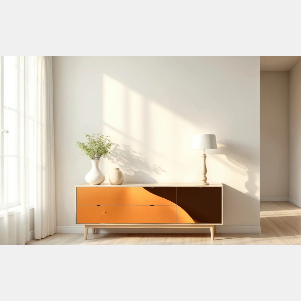 Naklejka repozycjonowalna złote krzywizny wydmy – Wallissimo® Naklejka repozycjonowalna złote krzywizny wydmy – Wallissimo®