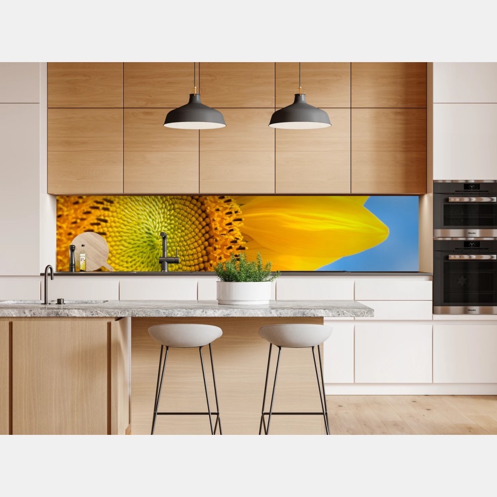 Naklejka repozycjonowalna jasny słonecznik na tle nieba – Wallissimo® Naklejka repozycjonowalna jasny słonecznik na tle nieba – Wallissimo®