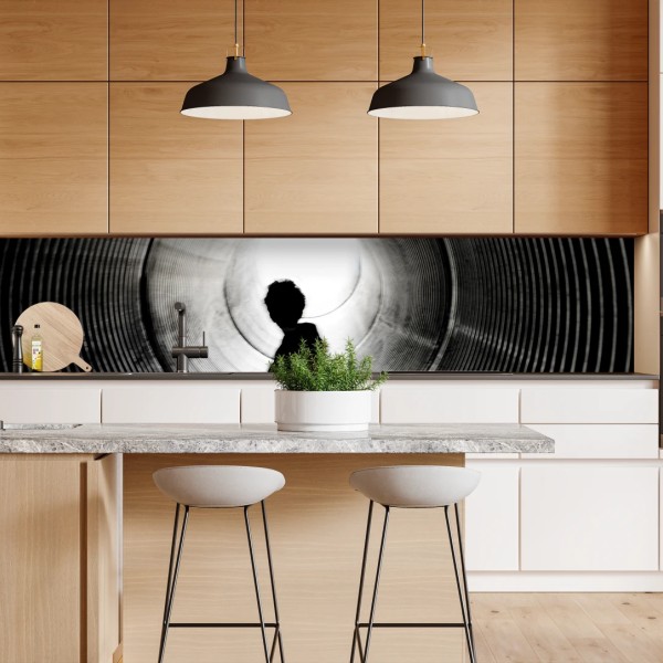 Naklejka repozycjonowalna słoneczna żółta 3d krzywa abstrakcyjna – Wallissimo®