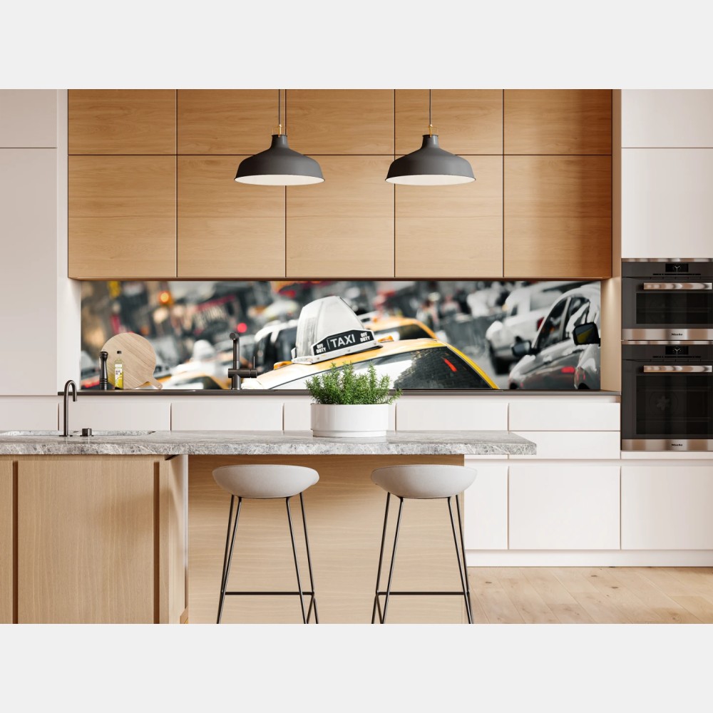 Naklejka repozycjonowalna żółta taksówka na ulicach Nowego Jorku – Wallissimo® Naklejka repozycjonowalna żółta taksówka na ulicach Nowego Jorku – Wallissimo®
