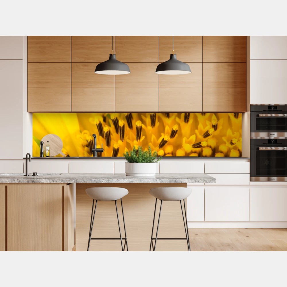 Naklejka repozycjonowalna złoty słonecznik zbliżenie – Wallissimo® Naklejka repozycjonowalna złoty słonecznik zbliżenie – Wallissimo®