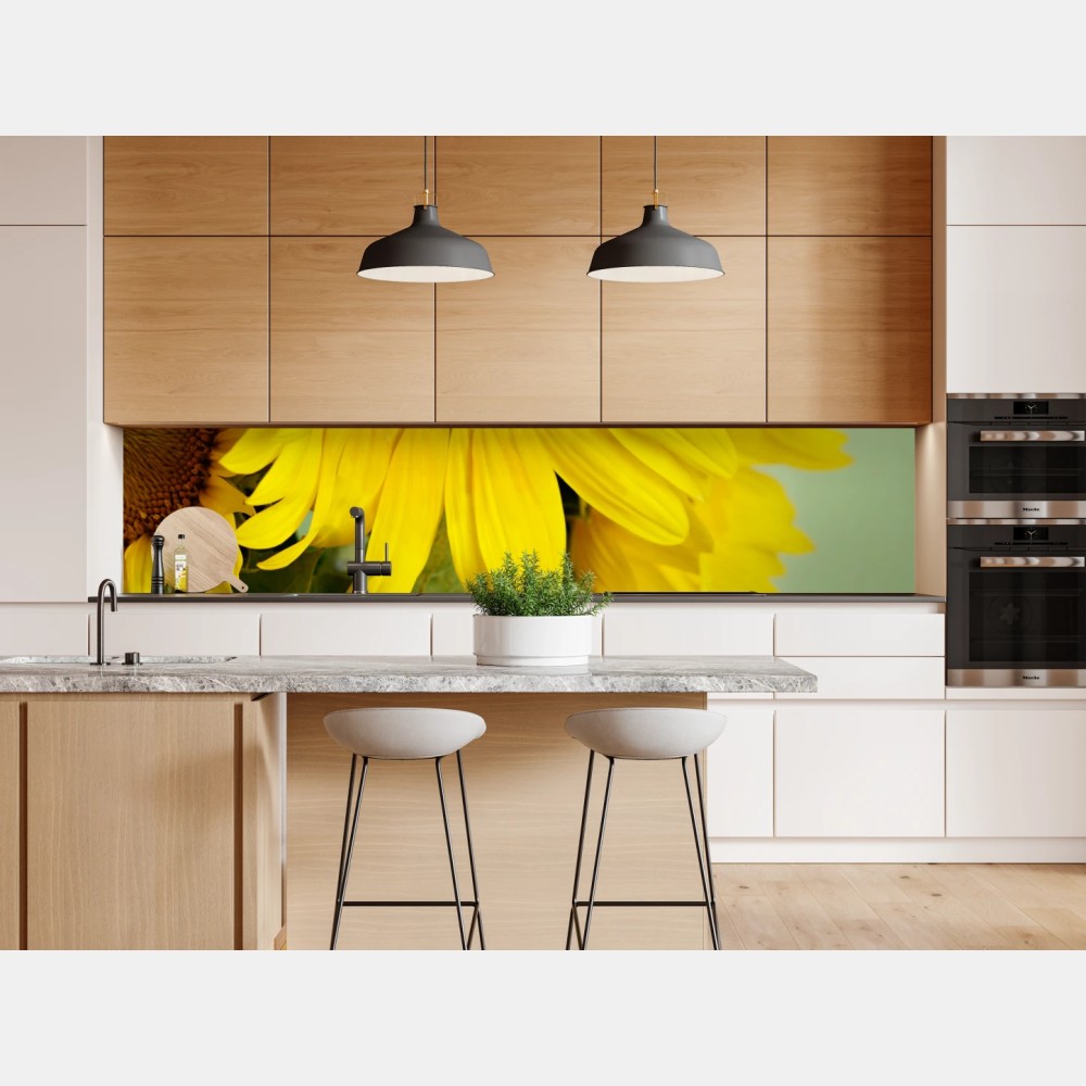 Naklejka repozycjonowalna jasny bukiet słoneczników na zielonym tle – Wallissimo® Naklejka repozycjonowalna jasny bukiet słoneczników na zielonym tle – Wallissimo®