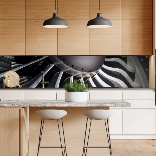 Naklejka repozycjonowalna ornamentalny złoty wzór chmur – Wallissimo®