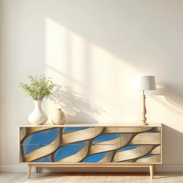 Naklejka repozycjonowalna drewniany ażurowy daszek w Chicago – Wallissimo® Naklejka repozycjonowalna drewniany ażurowy daszek w Chicago – Wallissimo®