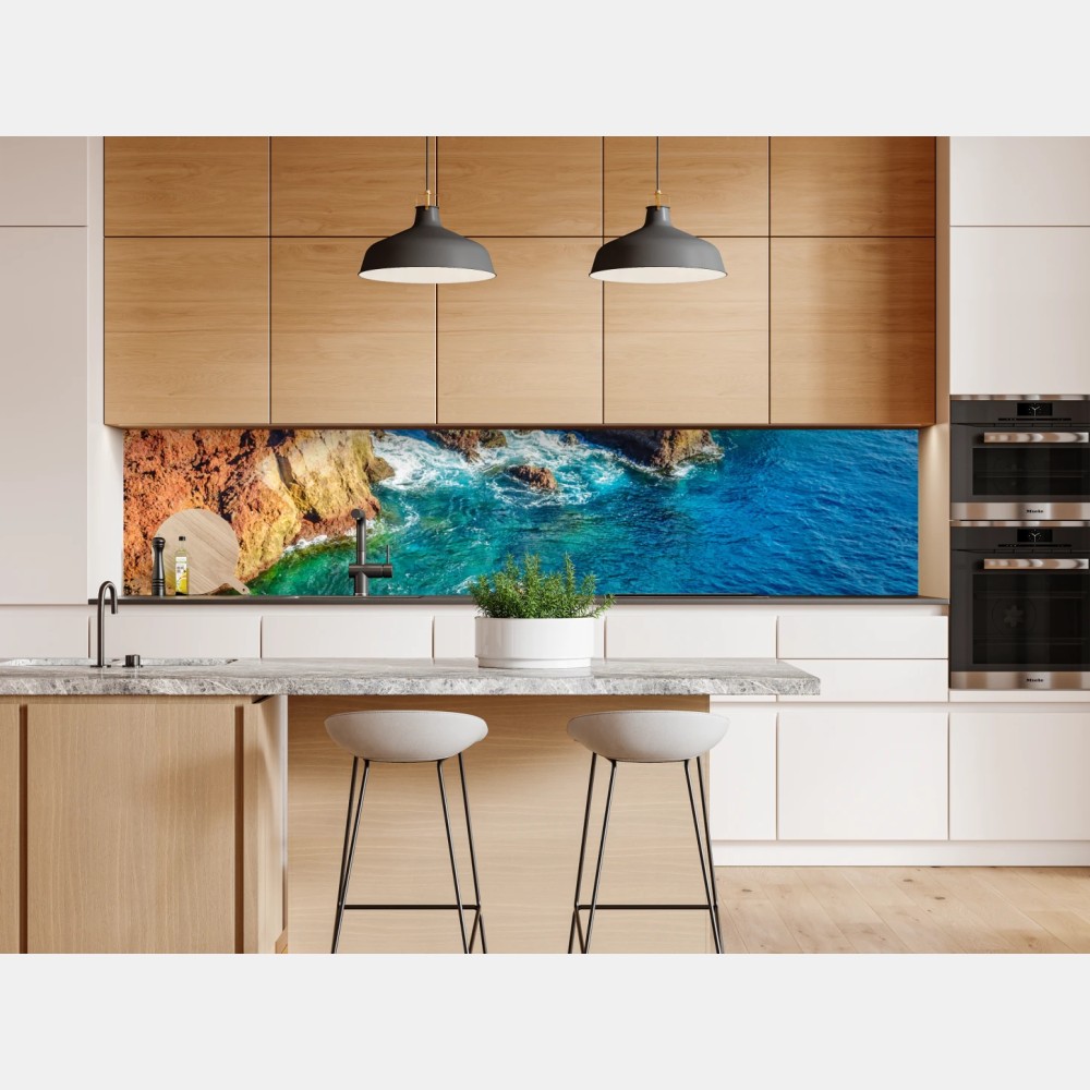 Naklejka repozycjonowalna surowe klify i turkusowe morze przy Punto Teno, Teneryfa – Wallissimo® Naklejka repozycjonowalna surowe klify i turkusowe morze przy Punto Teno, Teneryfa – Wallissimo®