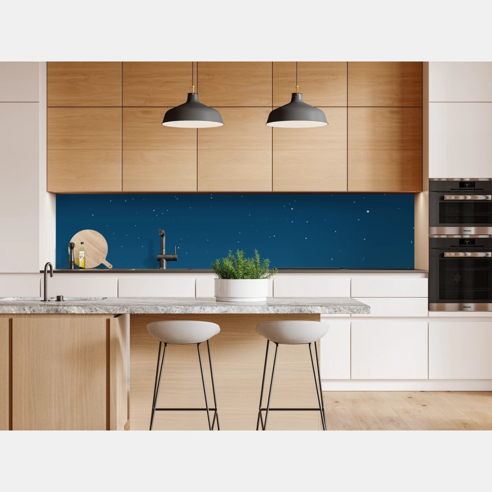 Naklejka repozycjonowalna spokojne nocne niebo z księżycem – Wallissimo® Naklejka repozycjonowalna spokojne nocne niebo z księżycem – Wallissimo®