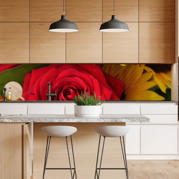 Naklejka repozycjonowalna tropikalny wzór ze strelicjami – Wallissimo®