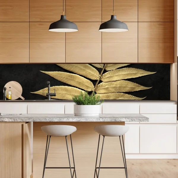 Naklejka repozycjonowalna biały marmur ze złotymi żyłkami – Wallissimo®