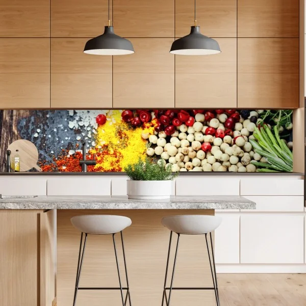 Naklejka repozycjonowalna palmy o zachodzie słońca w Kalifornii – Wallissimo®