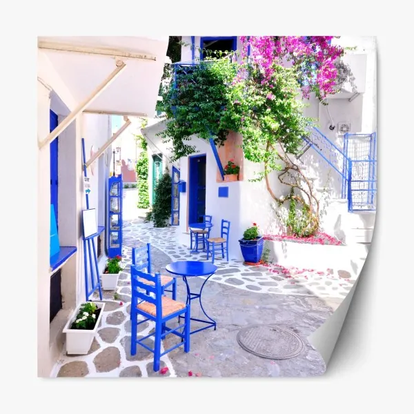 Naklejka repozycjonowalna odważny geometryczny wzór na ścianę – Wallissimo®