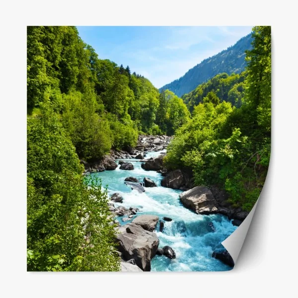 Naklejka repozycjonowalna złoty geometryczny wzór z kołami – Wallissimo®