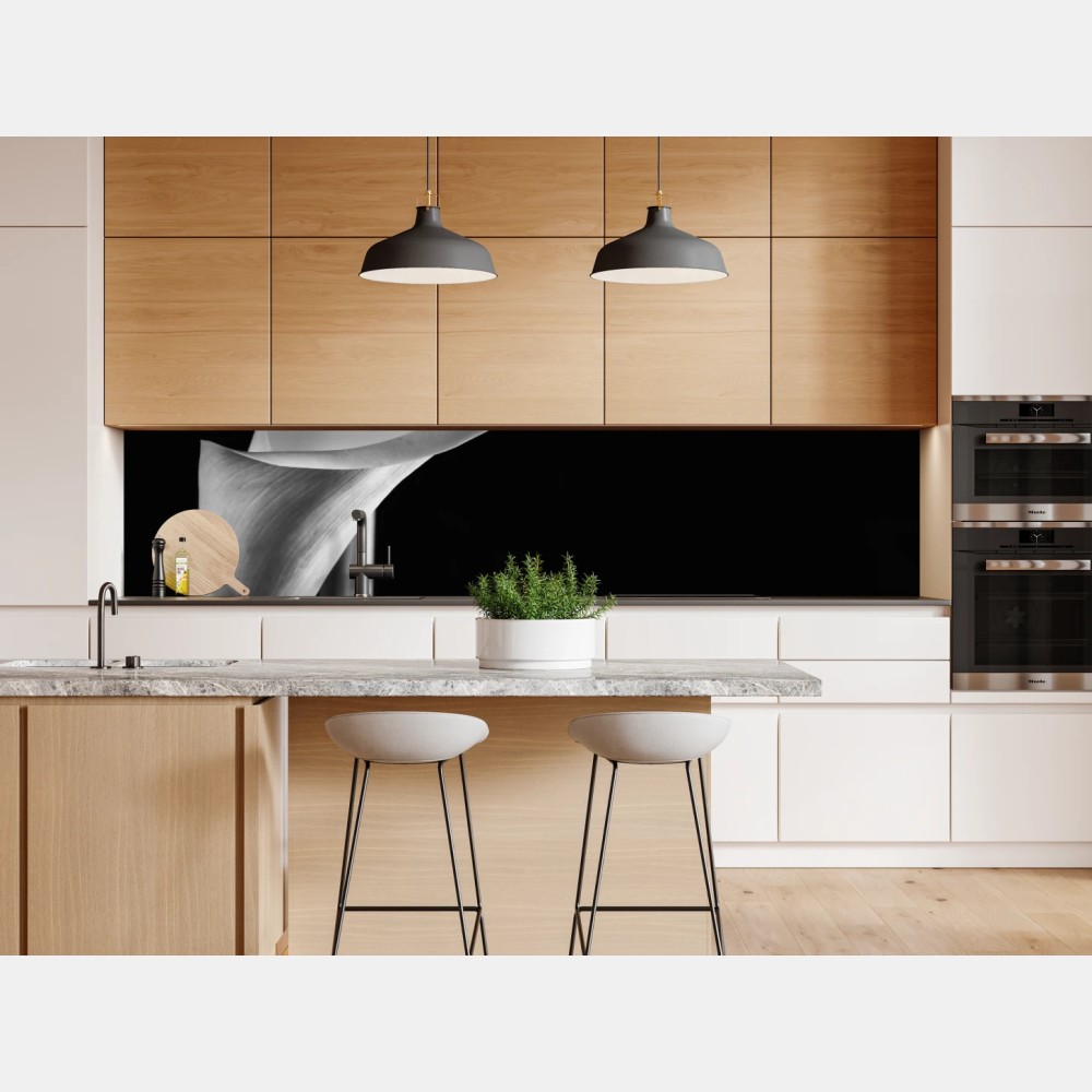 Naklejka repozycjonowalna eleganckie kalie w monochromie – Wallissimo® Naklejka repozycjonowalna eleganckie kalie w monochromie – Wallissimo®