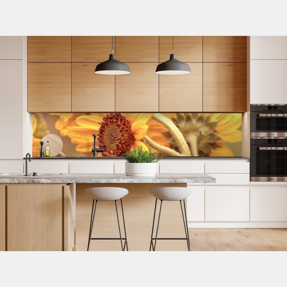 Naklejka repozycjonowalna vintage bukiet słoneczników w ciepłym świetle – Wallissimo® Naklejka repozycjonowalna vintage bukiet słoneczników w ciepłym świetle – Wallissimo®