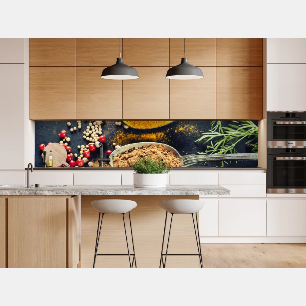 Naklejka repozycjonowalna kompozycja przypraw i ziół – Wallissimo® Naklejka repozycjonowalna kompozycja przypraw i ziół – Wallissimo®