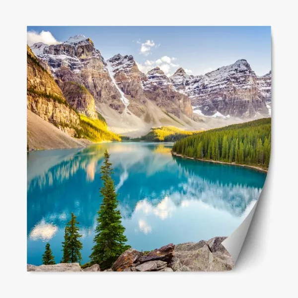 Naklejka repozycjonowalna intensywny fioletowy 3d wir wstęg – Wallissimo®