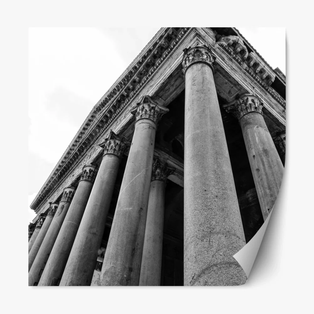 Naklejka repozycjonowalna monumentalne kolumny Panteonu w Rzymie – Wallissimo® Naklejka repozycjonowalna monumentalne kolumny Panteonu w Rzymie – Wallissimo®