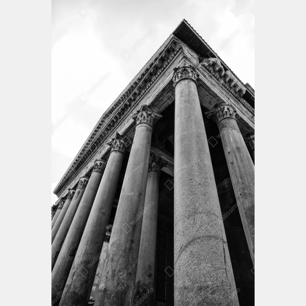 Naklejka repozycjonowalna monumentalne kolumny Panteonu w Rzymie – Wallissimo® Naklejka repozycjonowalna monumentalne kolumny Panteonu w Rzymie – Wallissimo®