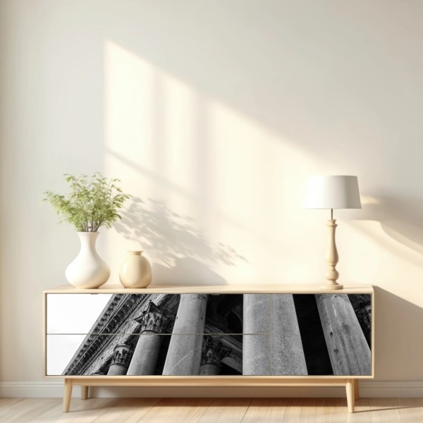 Naklejka repozycjonowalna monumentalne kolumny Panteonu w Rzymie – Wallissimo® Naklejka repozycjonowalna monumentalne kolumny Panteonu w Rzymie – Wallissimo®