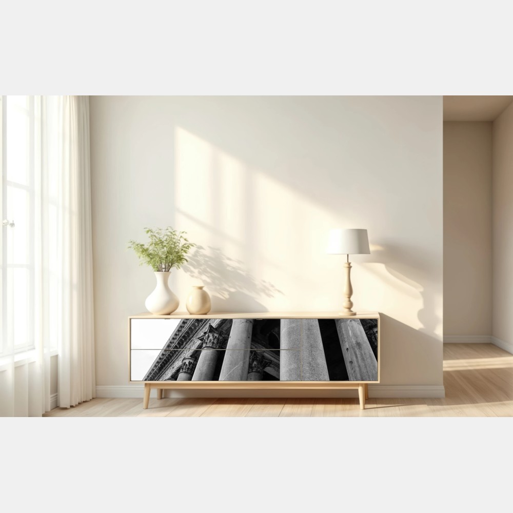 Naklejka repozycjonowalna monumentalne kolumny Panteonu w Rzymie – Wallissimo® Naklejka repozycjonowalna monumentalne kolumny Panteonu w Rzymie – Wallissimo®