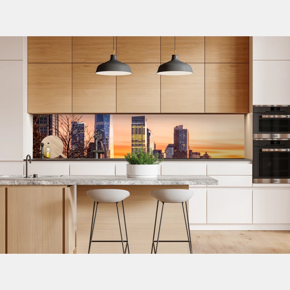 Naklejka repozycjonowalna Dolny Manhattan zachód słońca – Wallissimo® Naklejka repozycjonowalna Dolny Manhattan zachód słońca – Wallissimo®