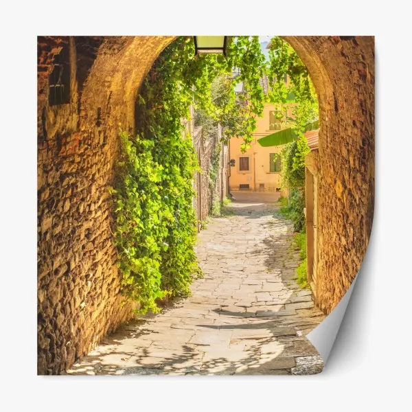 Naklejka repozycjonowalna wzór z muszlami w granacie i beżu – Wallissimo®