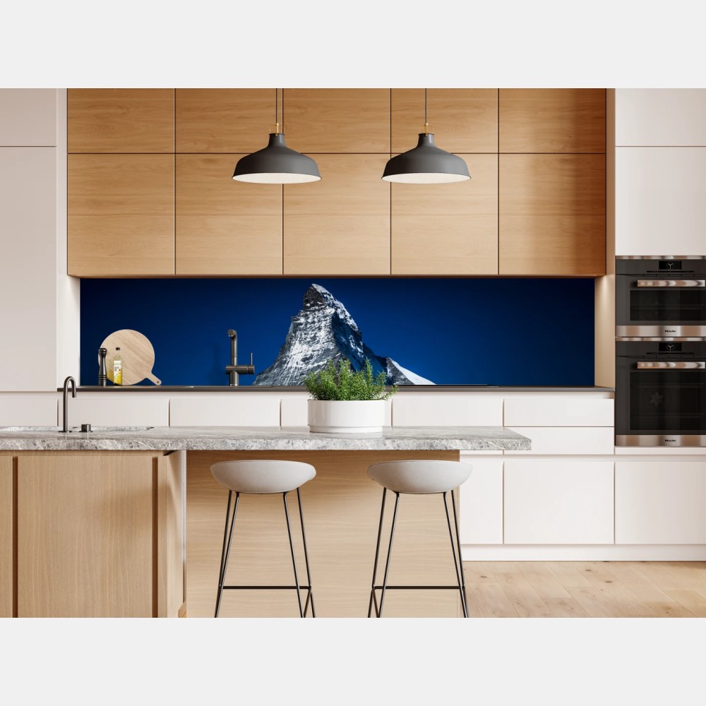 Naklejka repozycjonowalna Matterhorn nocne odbicie – Wallissimo® Naklejka repozycjonowalna Matterhorn nocne odbicie – Wallissimo®