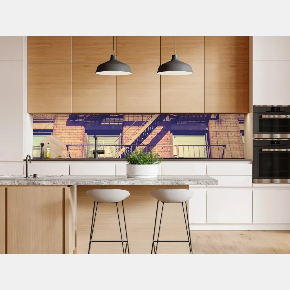 Naklejka repozycjonowalna vintage drabiny pożarowe z Nowego Jorku – Wallissimo® Naklejka repozycjonowalna vintage drabiny pożarowe z Nowego Jorku – Wallissimo®