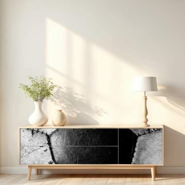 Naklejka repozycjonowalna zniszczona piłka nożna - zbliżenie – Wallissimo® Naklejka repozycjonowalna zniszczona piłka nożna - zbliżenie – Wallissimo®