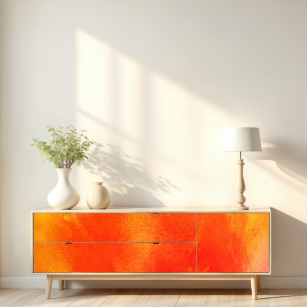 Naklejka repozycjonowalna żywy pomarańczowy gradient abstrakcyjny – Wallissimo® Naklejka repozycjonowalna żywy pomarańczowy gradient abstrakcyjny – Wallissimo®