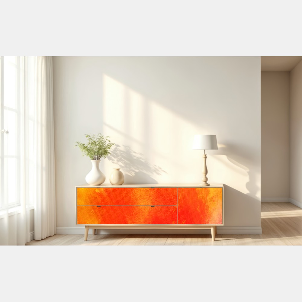 Naklejka repozycjonowalna żywy pomarańczowy gradient abstrakcyjny – Wallissimo® Naklejka repozycjonowalna żywy pomarańczowy gradient abstrakcyjny – Wallissimo®