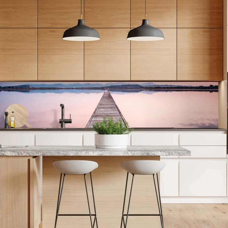 Naklejka repozycjonowalna elegancka monochromatyczna gałąź orchidei – Wallissimo®