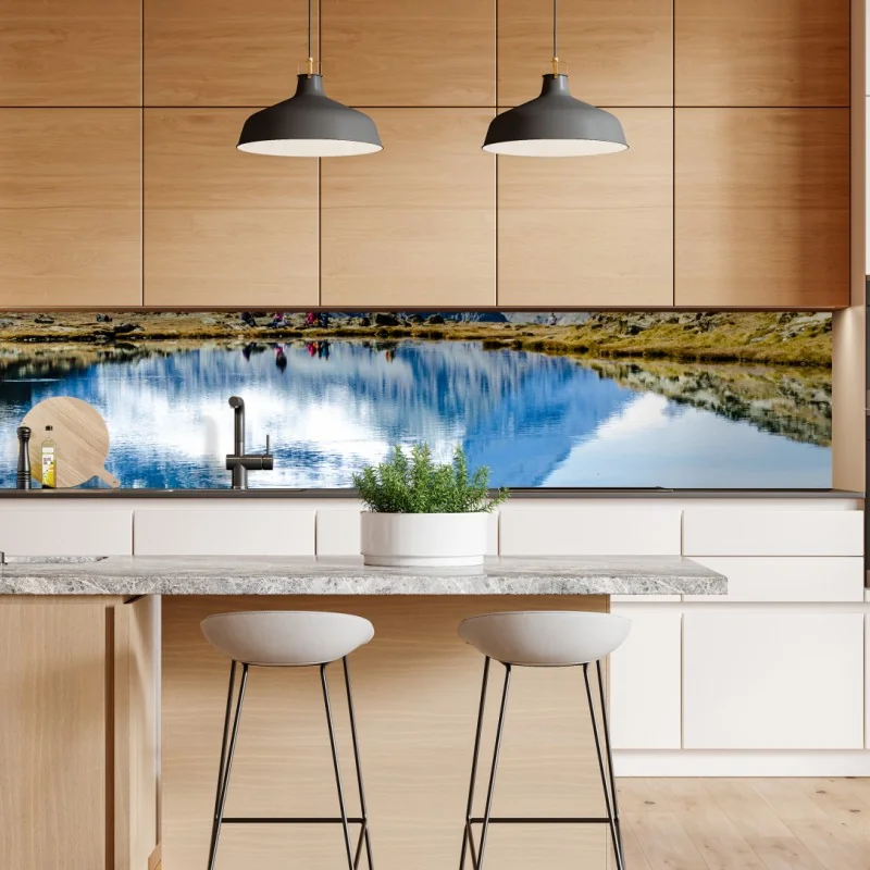 Naklejka repozycjonowalna tropikalny wzór ze strelicjami – Wallissimo®