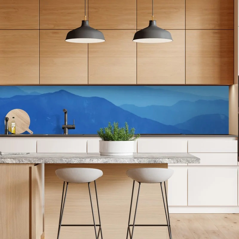 Naklejka repozycjonowalna delikatne różowe anemony i niebieski motyl – Wallissimo®