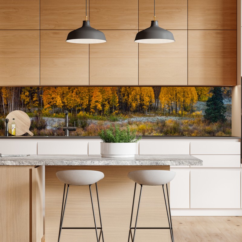 Naklejka repozycjonowalna spokojny zimowy fiord w Reine, Lofoten – Wallissimo®