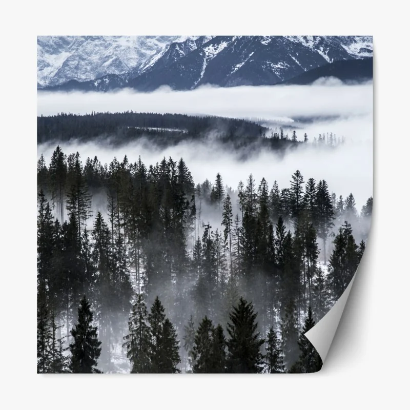 Naklejka repozycjonowalna turkusowy geometryczny motyw łezki – Wallissimo®