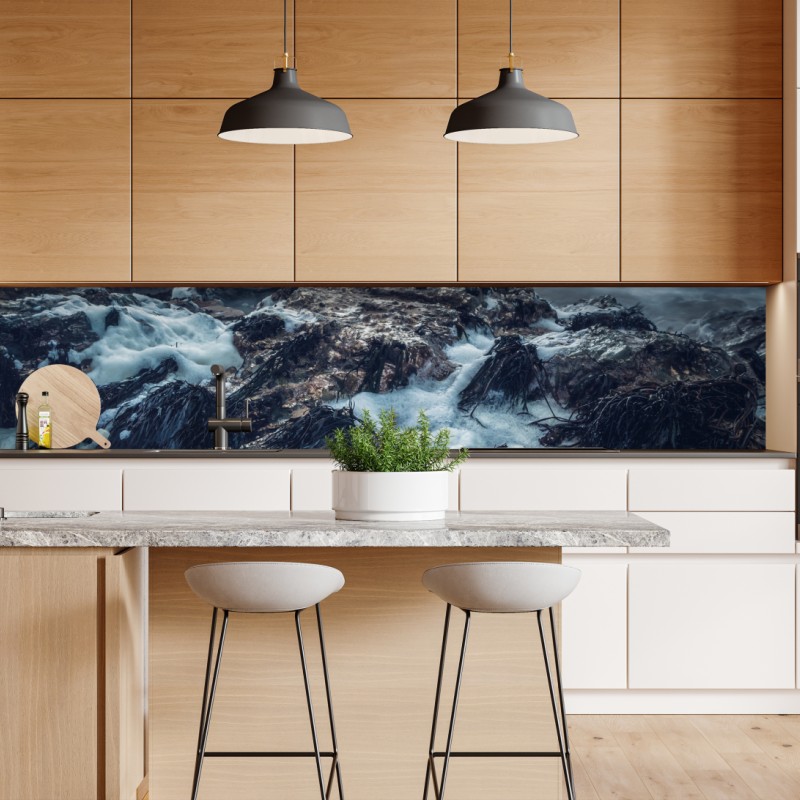 Naklejka repozycjonowalna białe zbliżenie stokrotki na czarnym tle – Wallissimo®