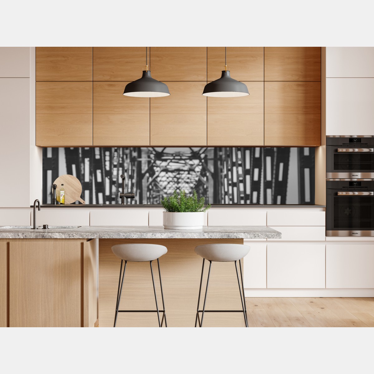 Naklejka repozycjonowalna stary most kolejowy z perspektywy – Wallissimo® Naklejka repozycjonowalna stary most kolejowy z perspektywy – Wallissimo®