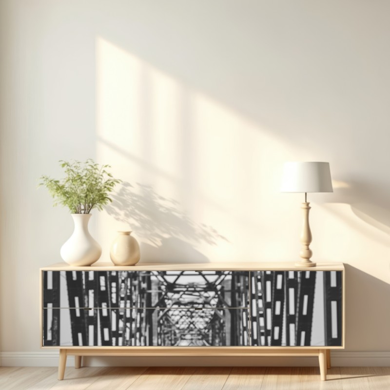 Naklejka repozycjonowalna stary most kolejowy z perspektywy – Wallissimo® Naklejka repozycjonowalna stary most kolejowy z perspektywy – Wallissimo®