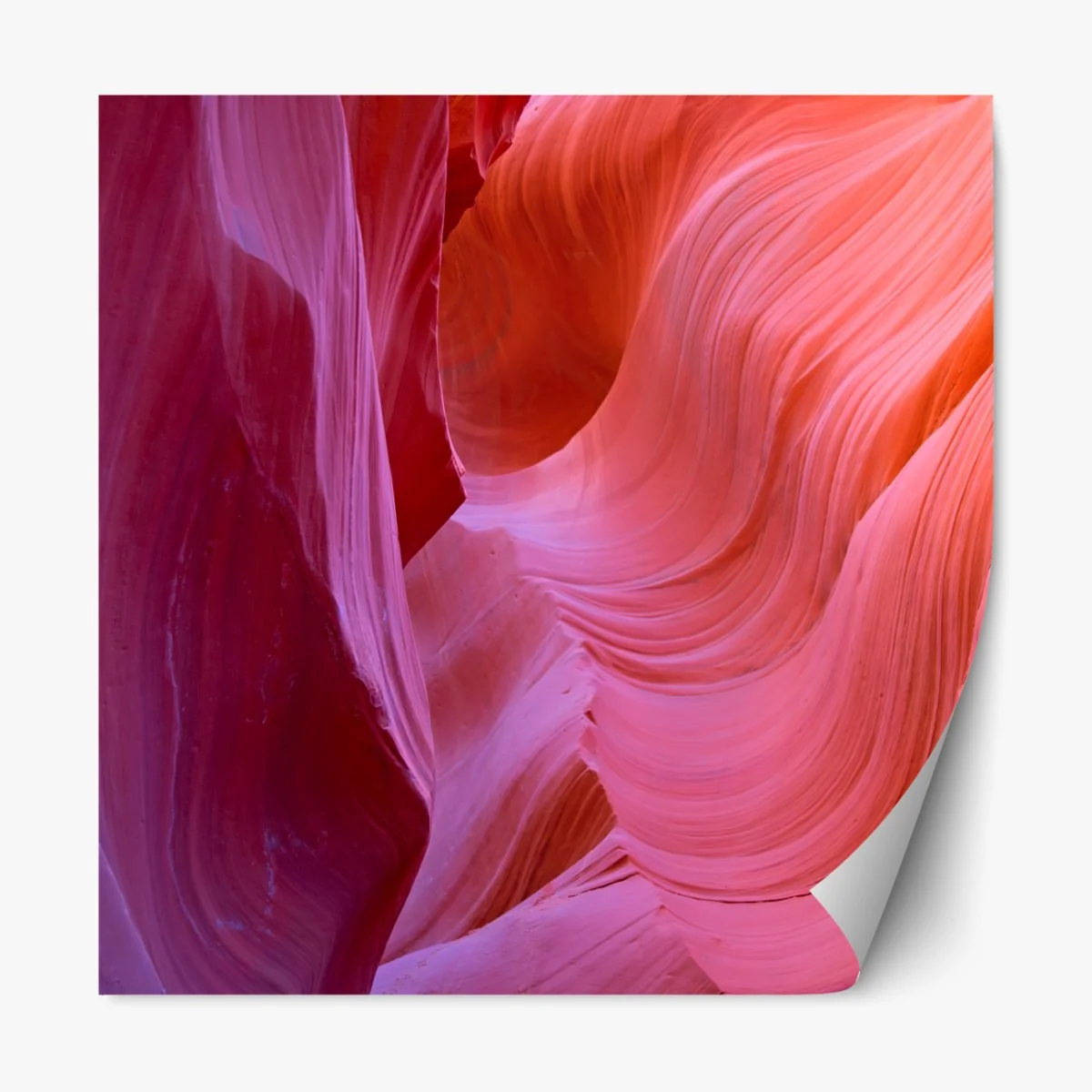 Naklejka repozycjonowalna Antelope Canyon fale piaskowca – Wallissimo® Naklejka repozycjonowalna Antelope Canyon fale piaskowca – Wallissimo®