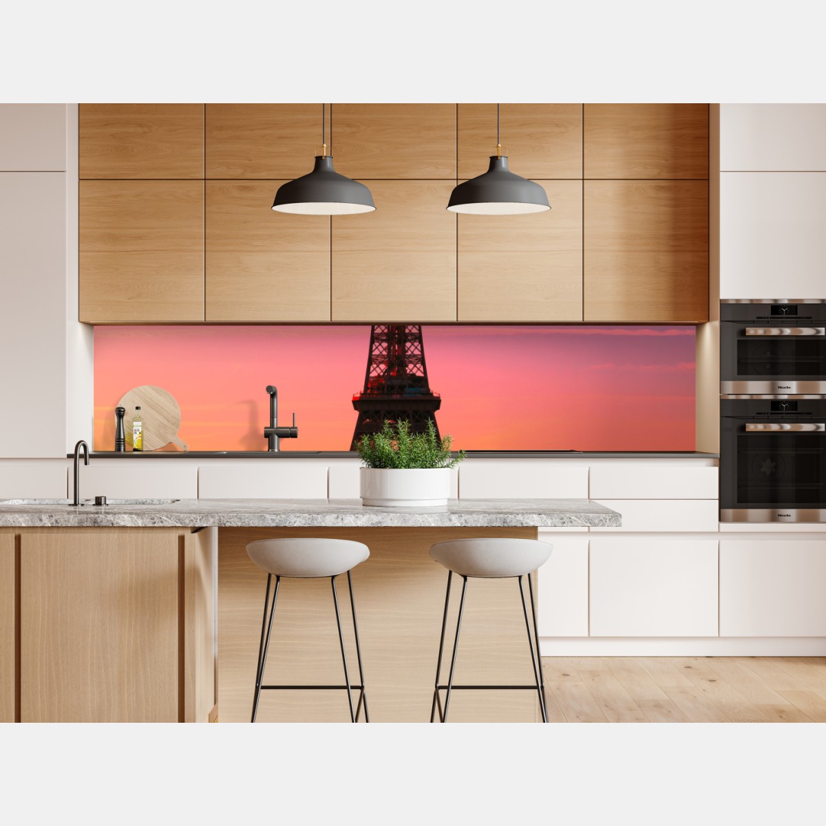 Naklejka repozycjonowalna świt nad Wieżą Eiffla – Wallissimo® Naklejka repozycjonowalna świt nad Wieżą Eiffla – Wallissimo®