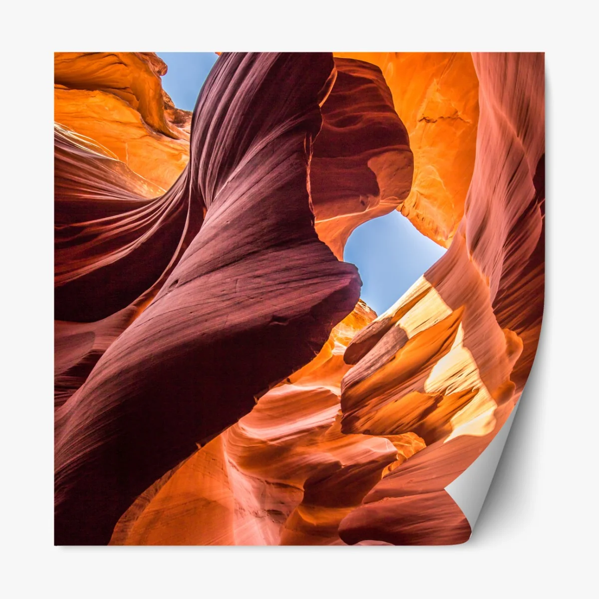 Naklejka repozycjonowalna słoneczny wąwóz z formacjami skalnymi – Wallissimo® Naklejka repozycjonowalna słoneczny wąwóz z formacjami skalnymi – Wallissimo®