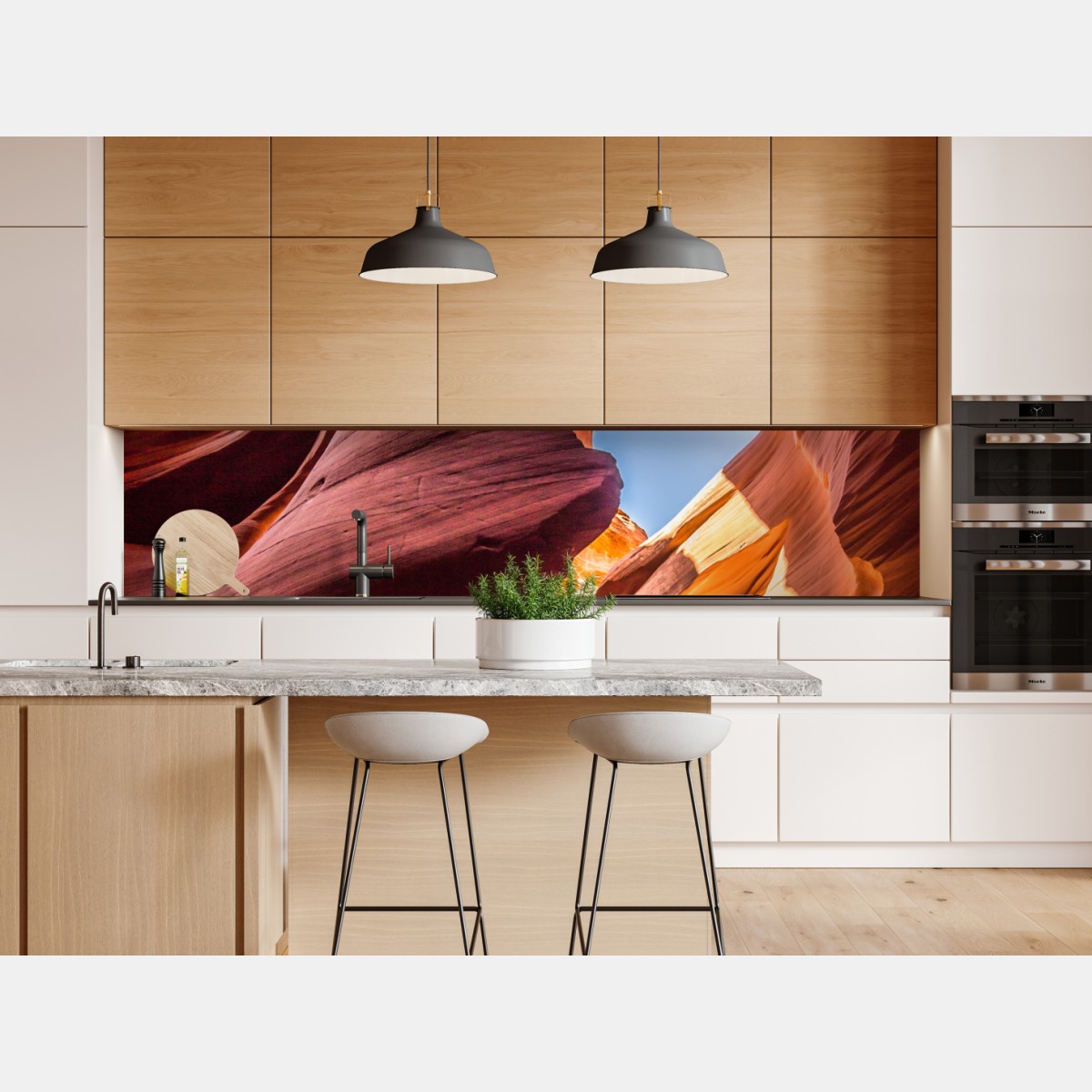 Naklejka repozycjonowalna słoneczny wąwóz z formacjami skalnymi – Wallissimo® Naklejka repozycjonowalna słoneczny wąwóz z formacjami skalnymi – Wallissimo®