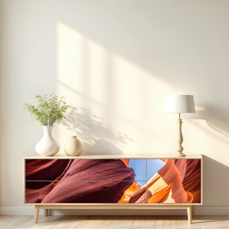 Naklejka repozycjonowalna słoneczny wąwóz z formacjami skalnymi – Wallissimo® Naklejka repozycjonowalna słoneczny wąwóz z formacjami skalnymi – Wallissimo®