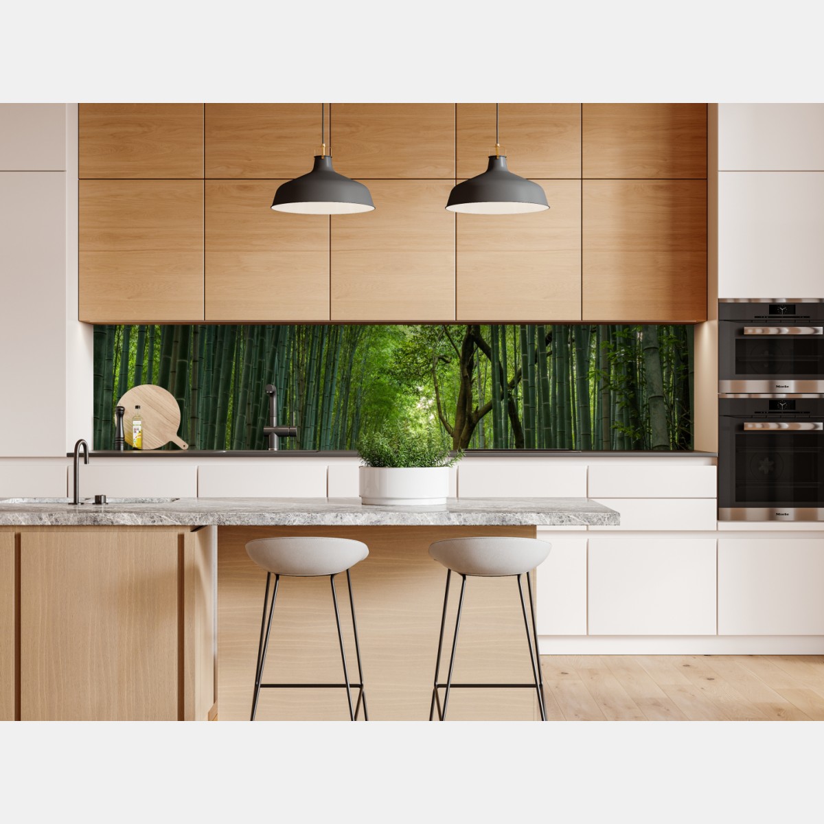 Naklejka repozycjonowalna spokojna alejka w bambusowym gaju – Wallissimo® Naklejka repozycjonowalna spokojna alejka w bambusowym gaju – Wallissimo®