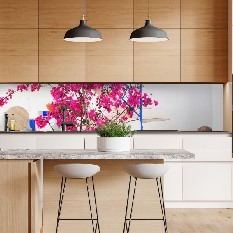 Naklejka repozycjonowalna botaniczny wzór z cytrynami – Wallissimo®