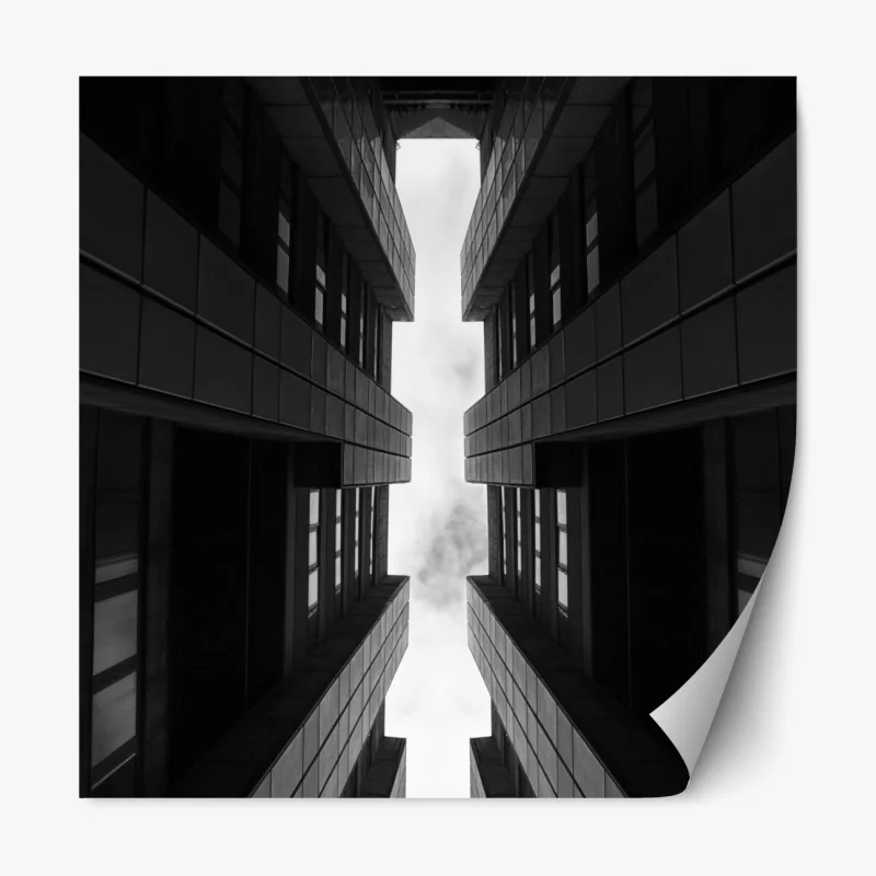 Naklejka repozycjonowalna monochromatyczny wzór łuków – Wallissimo®