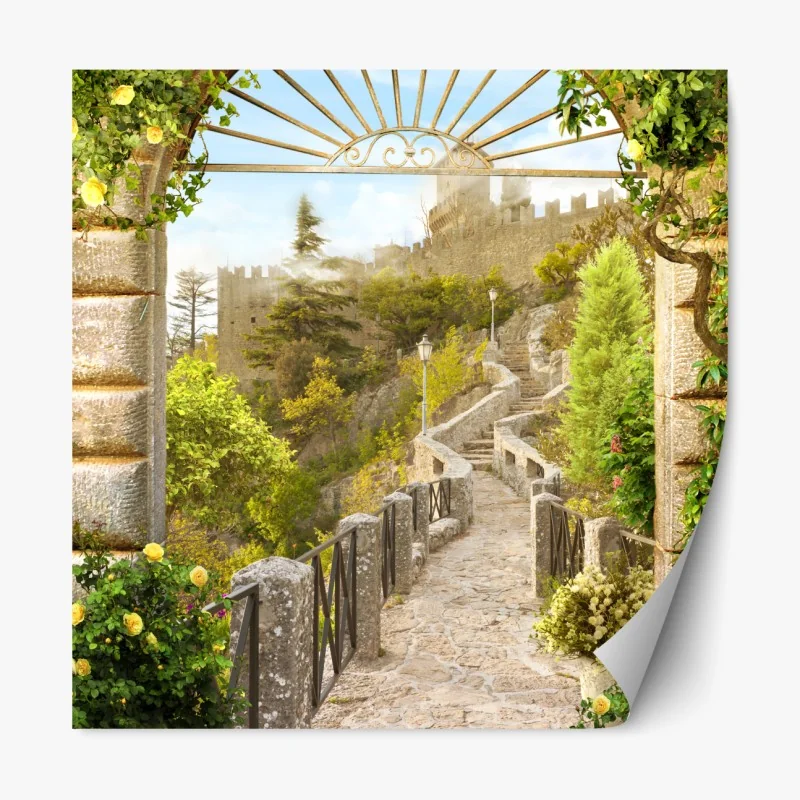 Naklejka repozycjonowalna tropikalny zakątek na plaży w Punta Cana – Wallissimo®