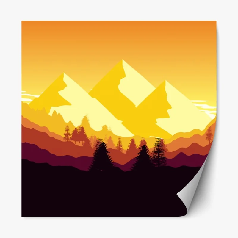 Naklejka repozycjonowalna delikatny akwarelowy wzór z liśćmi eukaliptusa – Wallissimo®