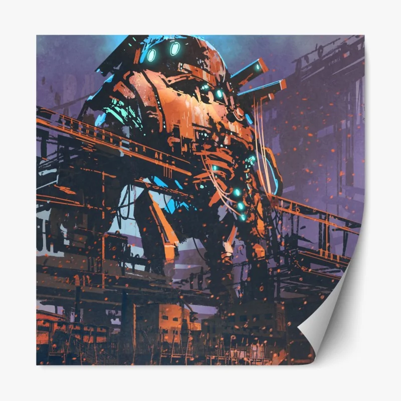 Naklejka repozycjonowalna zebra w monochromatycznych paskach – Wallissimo®